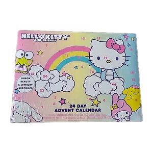 Hello Kitty & Friends Advent‎ Calendar Beauty & Jewelry Surprises 24 Days HTF
